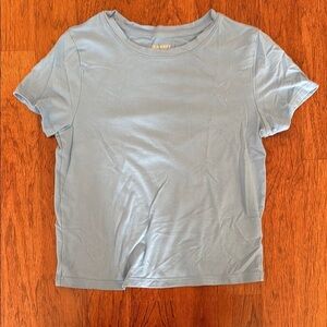 OLD NAVY Stretch Cropped Tee – Light Blue – Size Small EUC